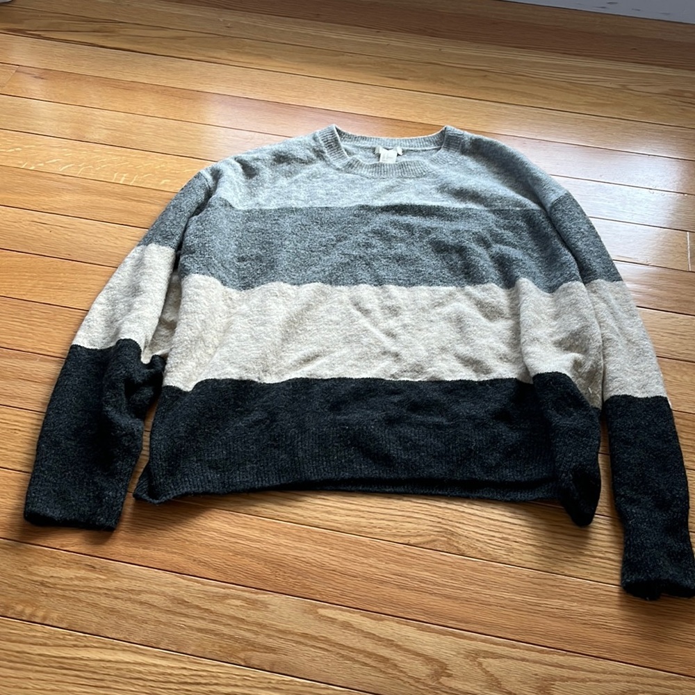 Soft block color sweater
